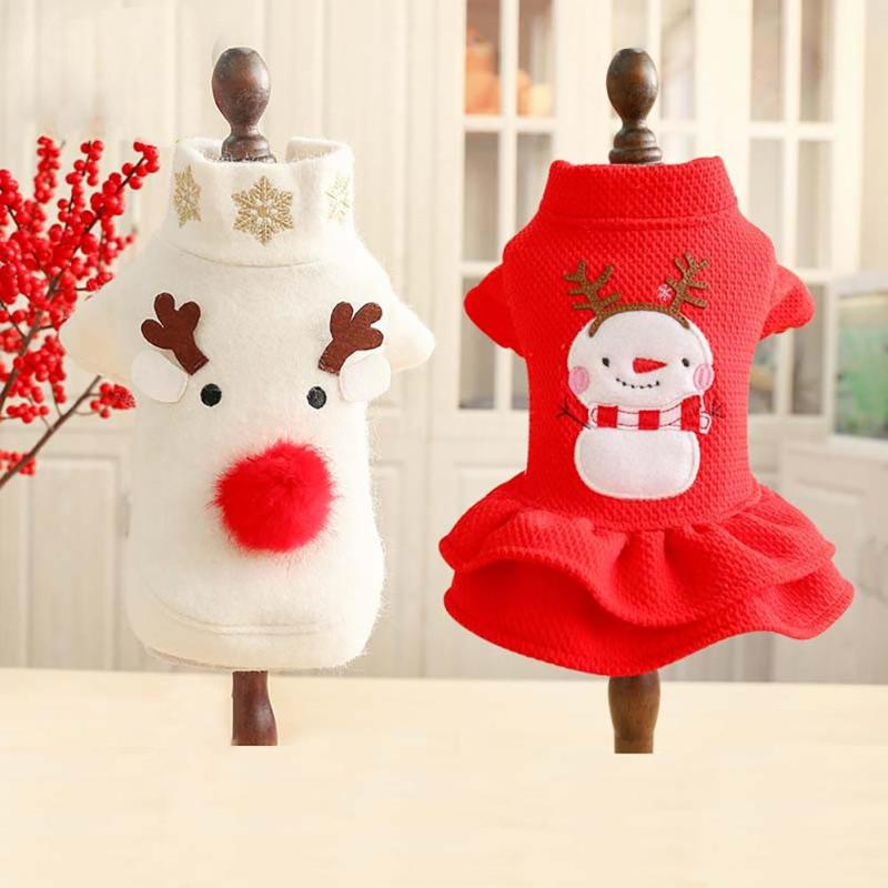 

Dog Apparel Clothes Shirt Dress Pet Costume For Small Dogs Pomeranian Cats Winter Wear None Pajamas
