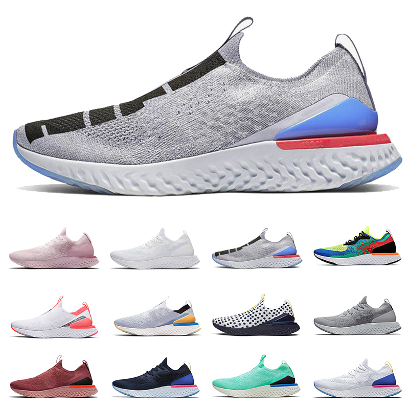 

Epic React Fly knit V2 V1 Mens Womens Running Shoes ALL White Triple Black Pewter Fusion Outdoors Trainers Men Sports Sneakers EUR 36-45