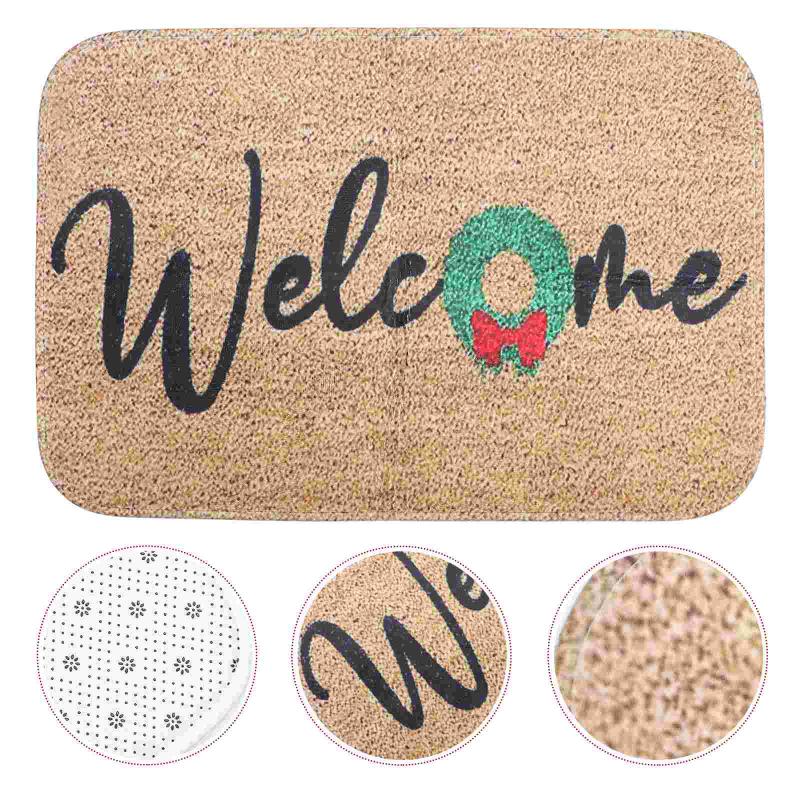 

Carpets 1pc Cartoon Bathroom Doormat Polyester Floor Mat Christmas Supplies