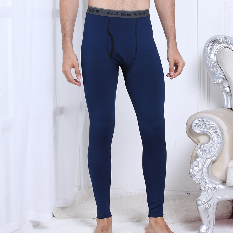 Men&#039;s slim sexy underwear modal autumn thin inner thermal pants one piece middle waist-image-702922015