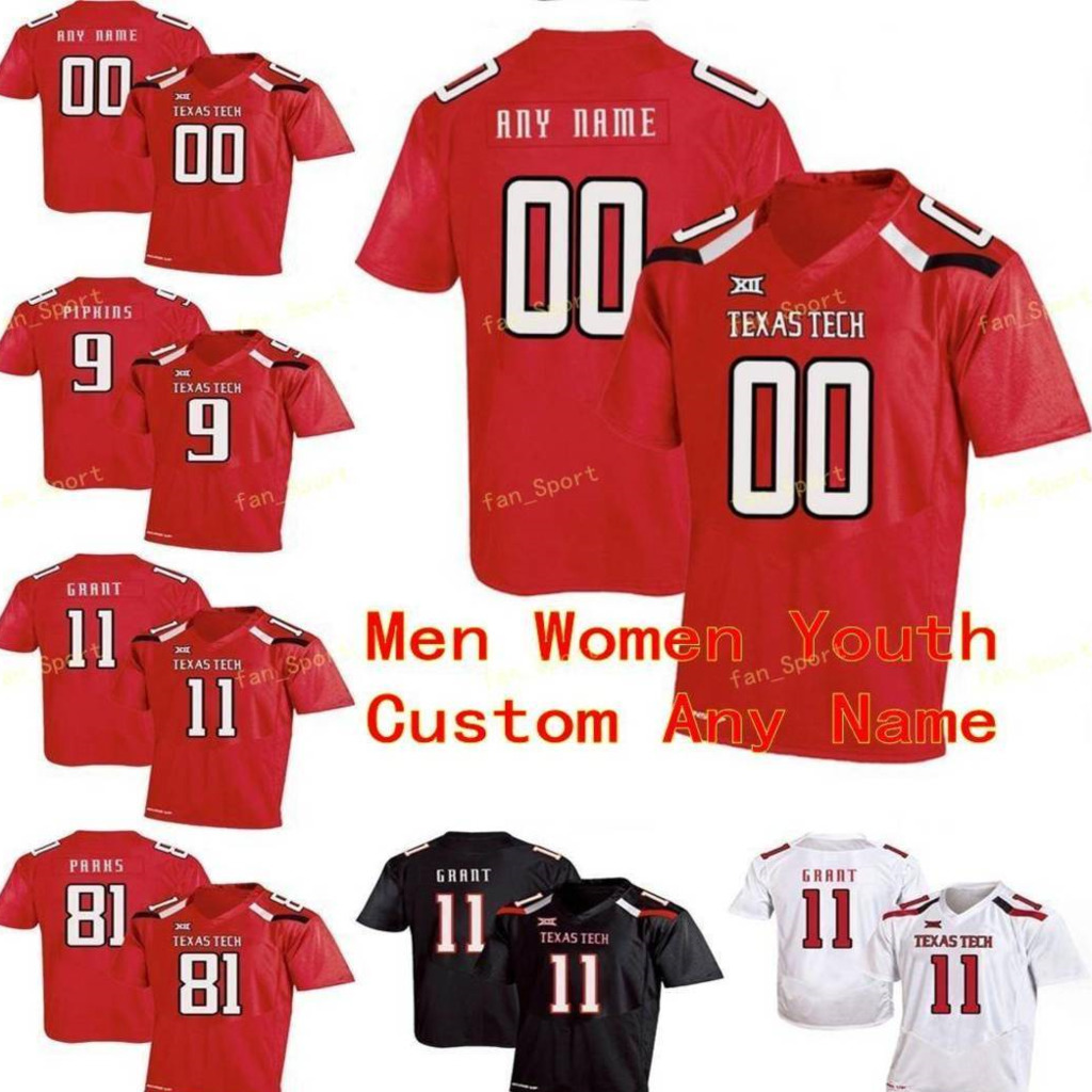 

NCAA College Jerseys Texas Tech 9 Jackson Ondre Pipkins T.J. Vasher 99 Mychealon Thomas 28 SaRodorick Thompson Custom Football Stitched, As