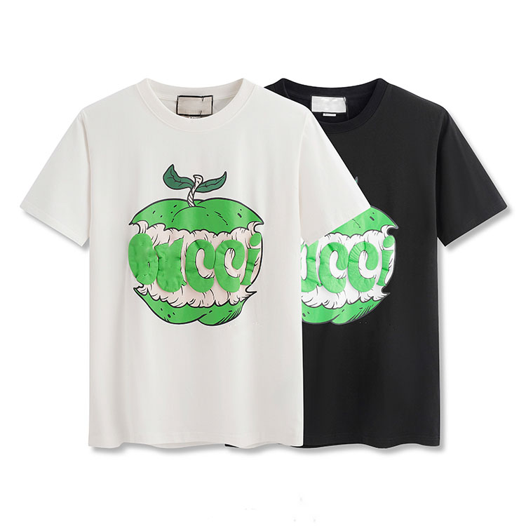 

Frauen der MÃ¤nner-T-Shirts Sommer Designer-Kleidung Fashion Lovers Short Sleeve Luxury Cotton Street G weibliche Tee G, White;black