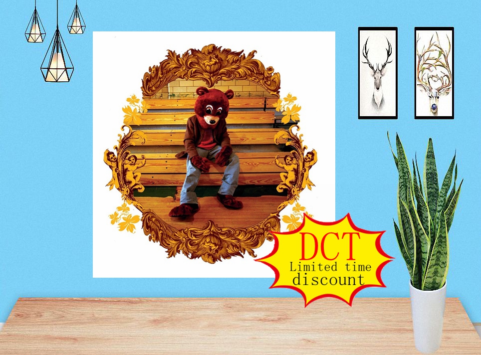 

Kanye West The College Dropout Album Poster Music Cover silk Art Print
