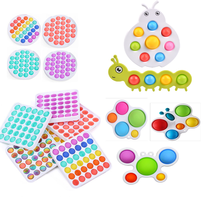 

Fidget Toys Push It Bubble Antistress Toys Anti-stress Soft Sensory Gifts Reusable Squeeze Toys Gifts Stress Reliever Board Games