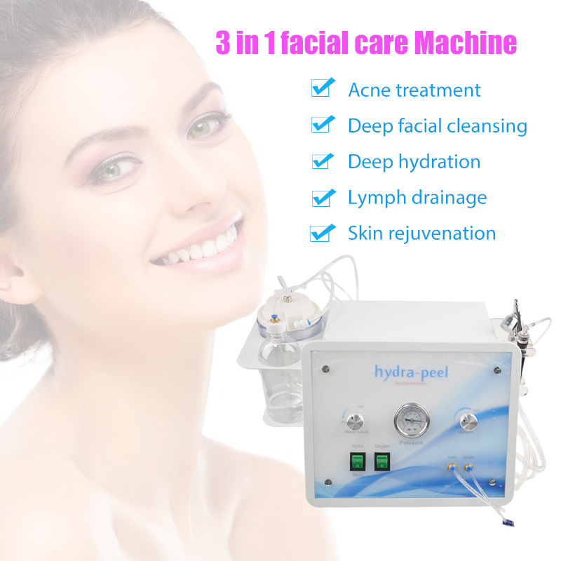 

3 in 1 Hydra Dermabrasion Oxygen Facial Spray Skin Care Cleaner Water Aqua Hydro Peel Diamond Peeling Spa Beauty Salon Machine