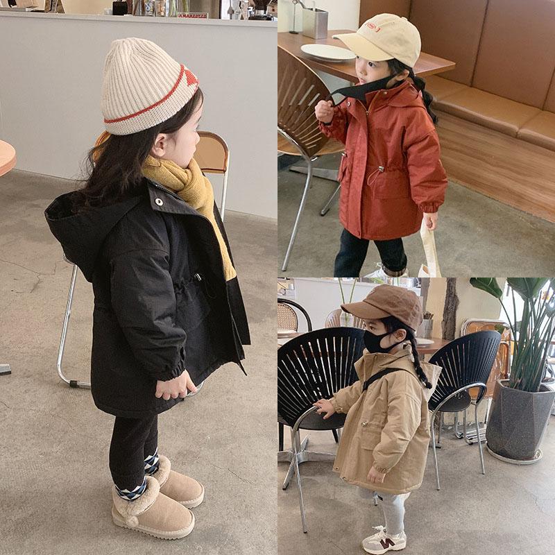 

Jackets Bear Leader Baby Girl Children's Coat Winter Kids Long Trench Clothing For Solid Color Casual Children Outerwear, Blue;gray