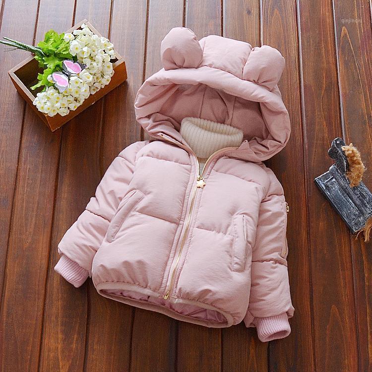 

Coat Children's Wear Girls Winter Thickened Cotton Padded Clothes Outerwear Baby Kids Cartoon Wadded Jacket High Quality D184, Blue;gray