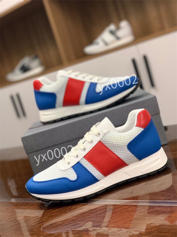 

Luxurys Designer shoes Men Sneakers leather Trainers Women Mesh Nylon Printed Platform Casual Shoe size38-46, 17