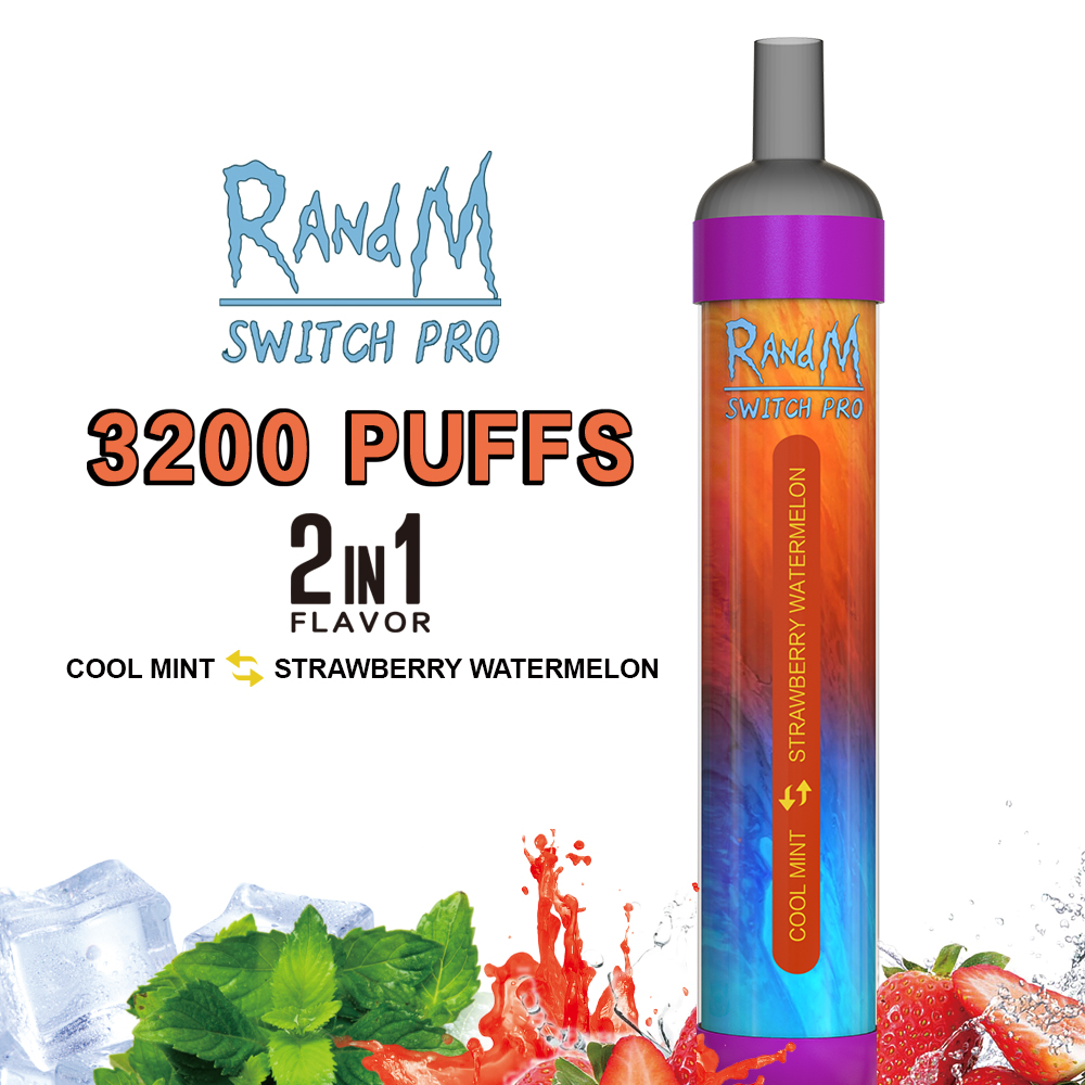

Original RandM Dazzle King Electronic Cigarette 3200 Puffs Vaporizer Cigarette Vape Pen 12 Flavors Available Disposable E-cigarette