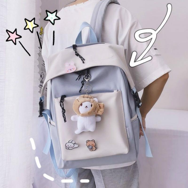 

College School Bags Teenager Student Ladies Backpack Female Schoolbag Kawaii Travel Girl Trendy Book Bag Fashion