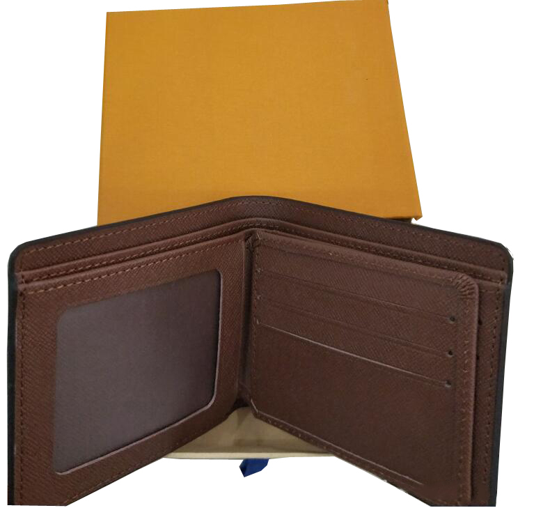 

Fashion Designer Wallet High Quality Luxury Leather Men short Wallets for Mens Card Holder Coin Purse Clutch Purses Box b22, Black sup