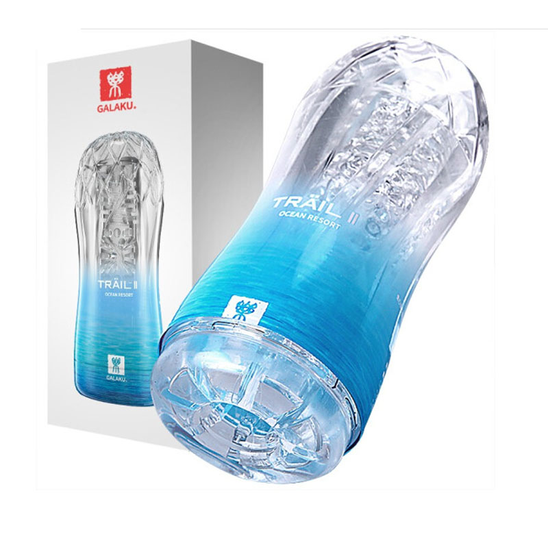 Male Masturbator Cup Soft Pussy Adult Sex doll Toys Transparent Vagina Endurance Exercise Products Vacuum Pocket for Men-image-693423273