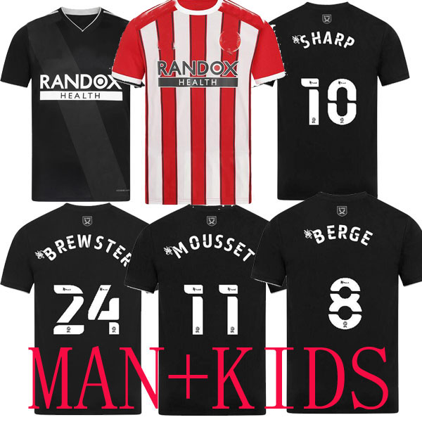 

2021 2022 Sheffield Soccer Jerseys MOUSSET BERGE United 21 22 HOME camiseta de fútbol McBURNIE LUNDSTRAM FLECK third away Football Shirt NORWOOD SHARP men kids kit, Wales