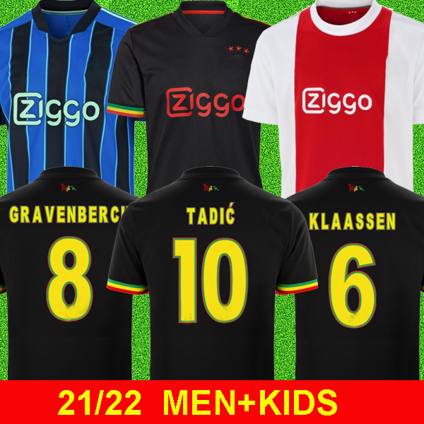 

MEN + KIDS TADIC HALLER AJAX by Bob Marley soccer jersey 21 22 KLAASSEN ÁLVAREZ amsterdam camiseta fútbol NERES 2021 2022 TAGLIAFICO ANTONY CRUYFF, Home kids