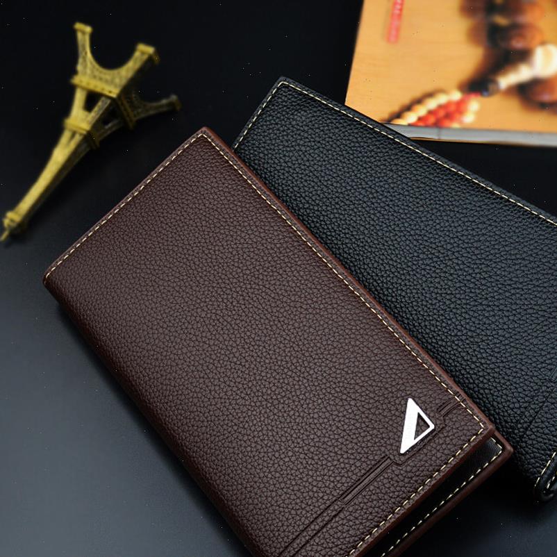 

mens long wallet pu leather credit card holder purses carteira masculina carteras billetera hombre money portfe carte clutch, Red;black