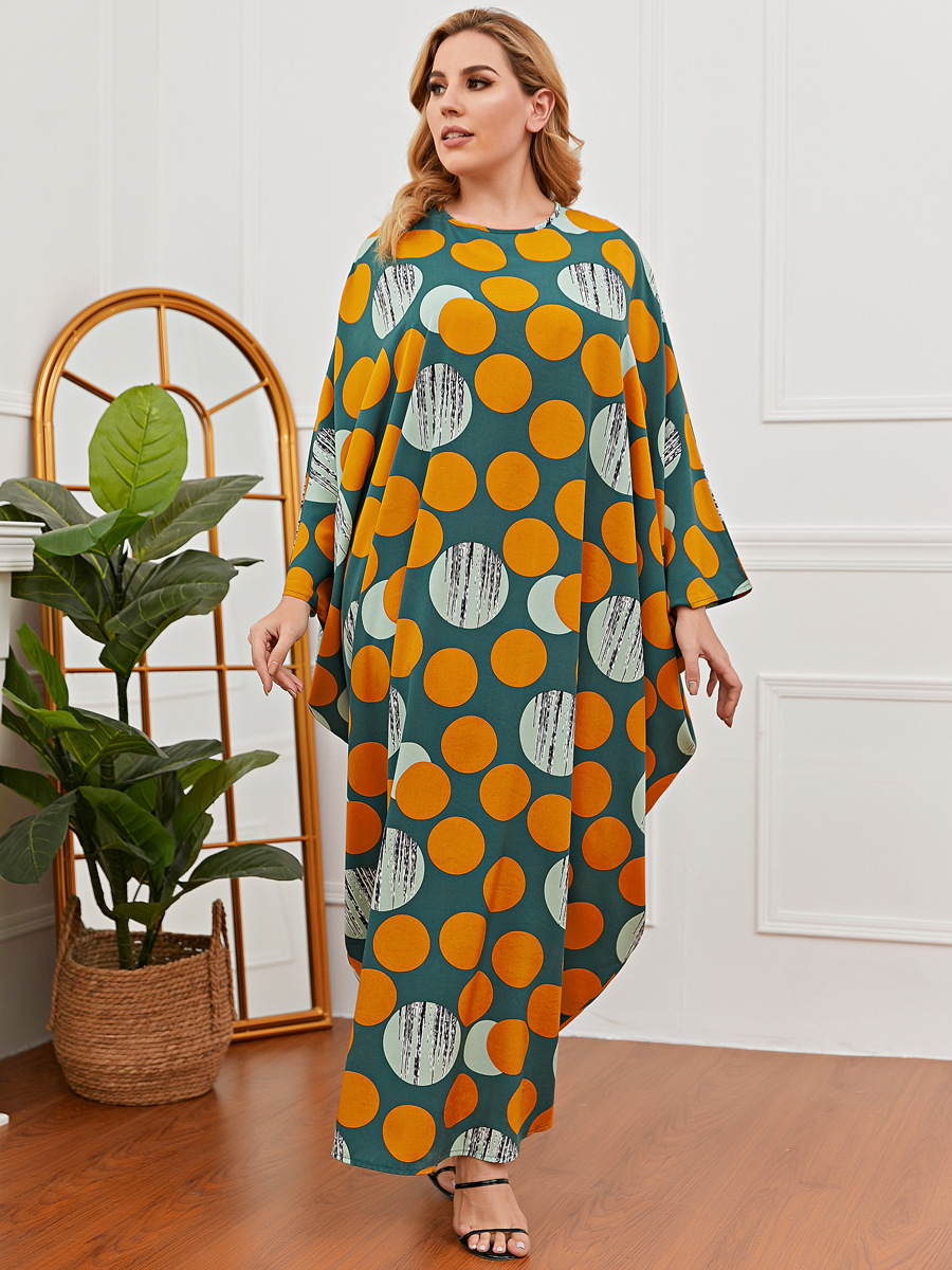 

Elegant Women Cotton Muslim Abaya Dress Print Islamic Clothing Ramadan Musulman Turkey Moroccan Kaftan Maxi Hijab Vestidos Robe