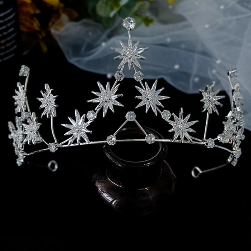 

Hair Clips & Barrettes MYFEIVO Korean Bridal Crown Exquisite Zircon Princess Wedding Tiaras Party Accessory HQ0926