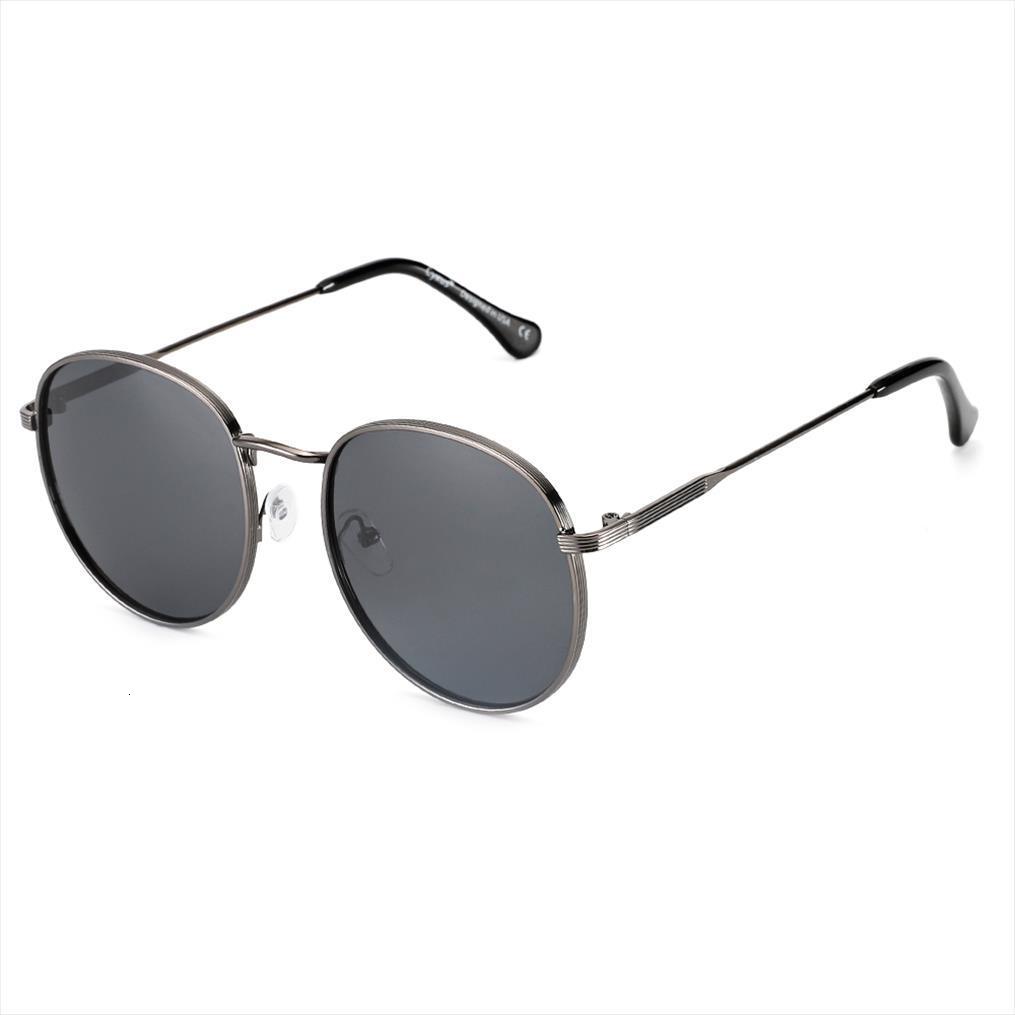 

Retro Style Polarized Sunglasses Uv400 Protection Round Shape Lens For Men Women Sun Eyewear 1003, White;black