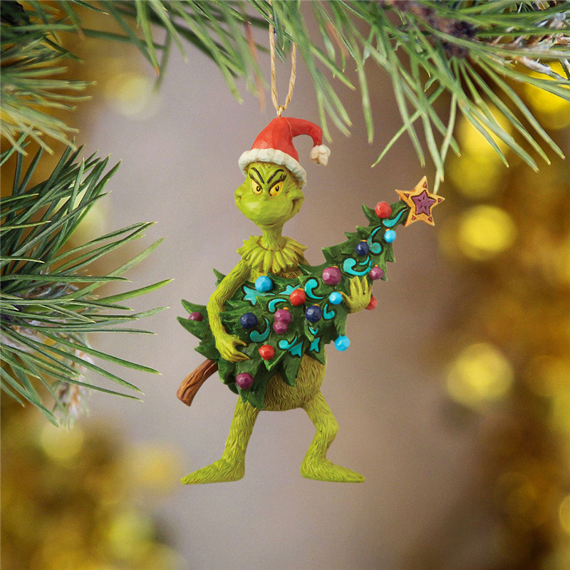 

Grinch Christmas Tree Ornaments Christmas Decorations Creative Wooden Hanging Pendant Decoration Christmas Decoration Home Decor