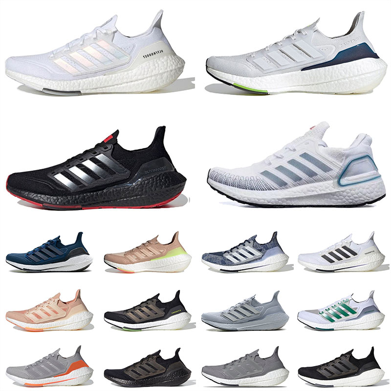 

2021 Ultraboost 21 Sports Sneakers 20 Running Shoes Men Women 4.0 Triple Black White Grey Blue Green Sub Carbon Scarlet ISS US National Lab Outdoor Trainers, B2 36-45 black gold