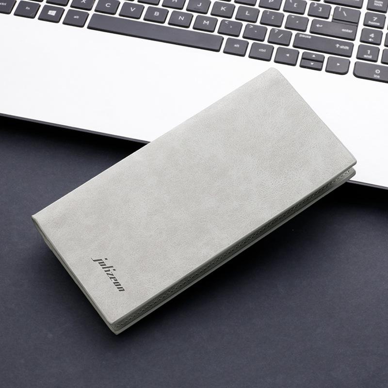

Men's PU Leather Long Wallet Fashion Coin Purses Cellphone Clutch Card Holder 8-5 Wallets, Black