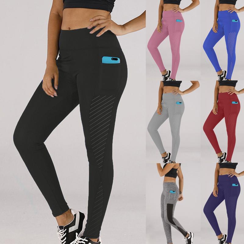 

Outfit Yoga Pants for Women Hip Lift Grenadine Leggings Fitness Sports Running Pant Lady Seamless High Waist Breathable Gym