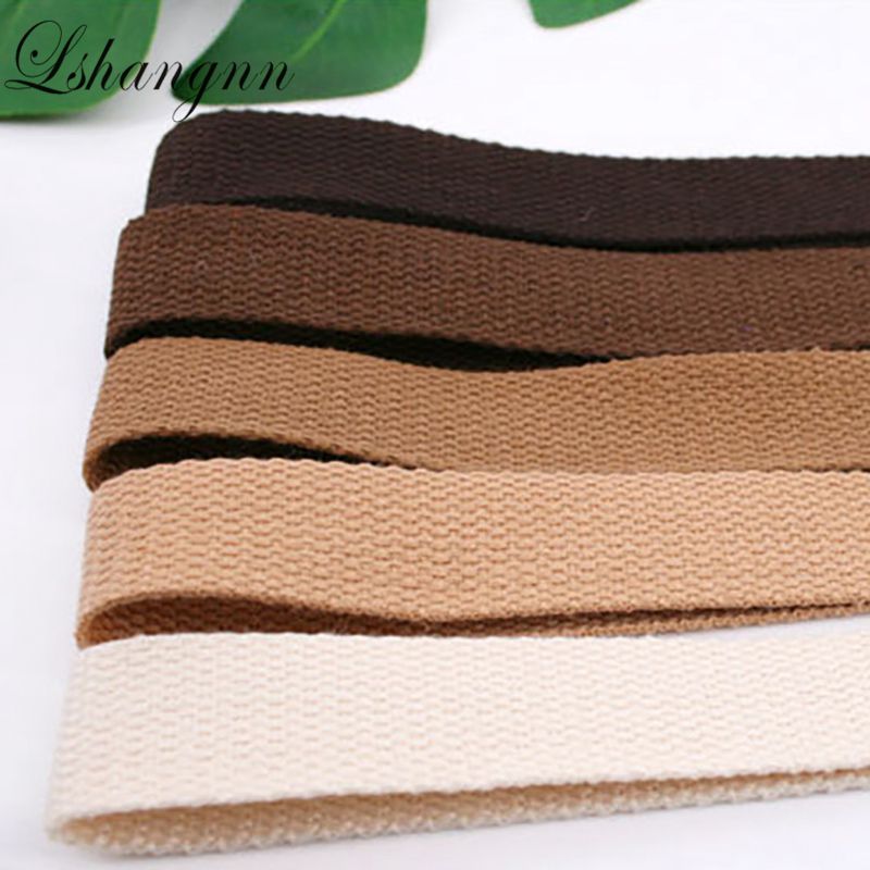 

10meter 25mm Width Canvas Ribbon Polyester Cotton Webbing Strap Sewing Bag Belt Accessories For Belt Making Sewing DIY Craft