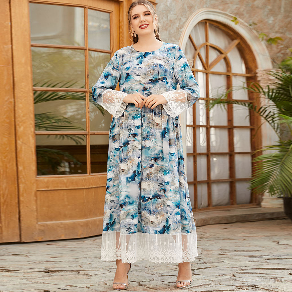 

Ramadan Eid Abaya Dubai Turkey Islam Muslim Hijab Long Plus Size Dress Robe Longue Dresses For Women Vestidos Djellaba Femme