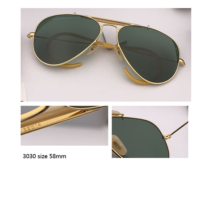 

Classic Aviation Men Sunglasses Brand Design Alloy Frame Pilot outman uv400 Sun Glasses For Driving Male Black brown gafas
