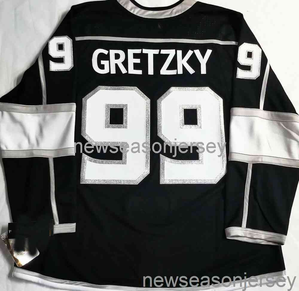 

Embroidery WAYNE GRETZKY LA KINGS JERSEY Men Women Youth Jersey XXS-5XL, Black