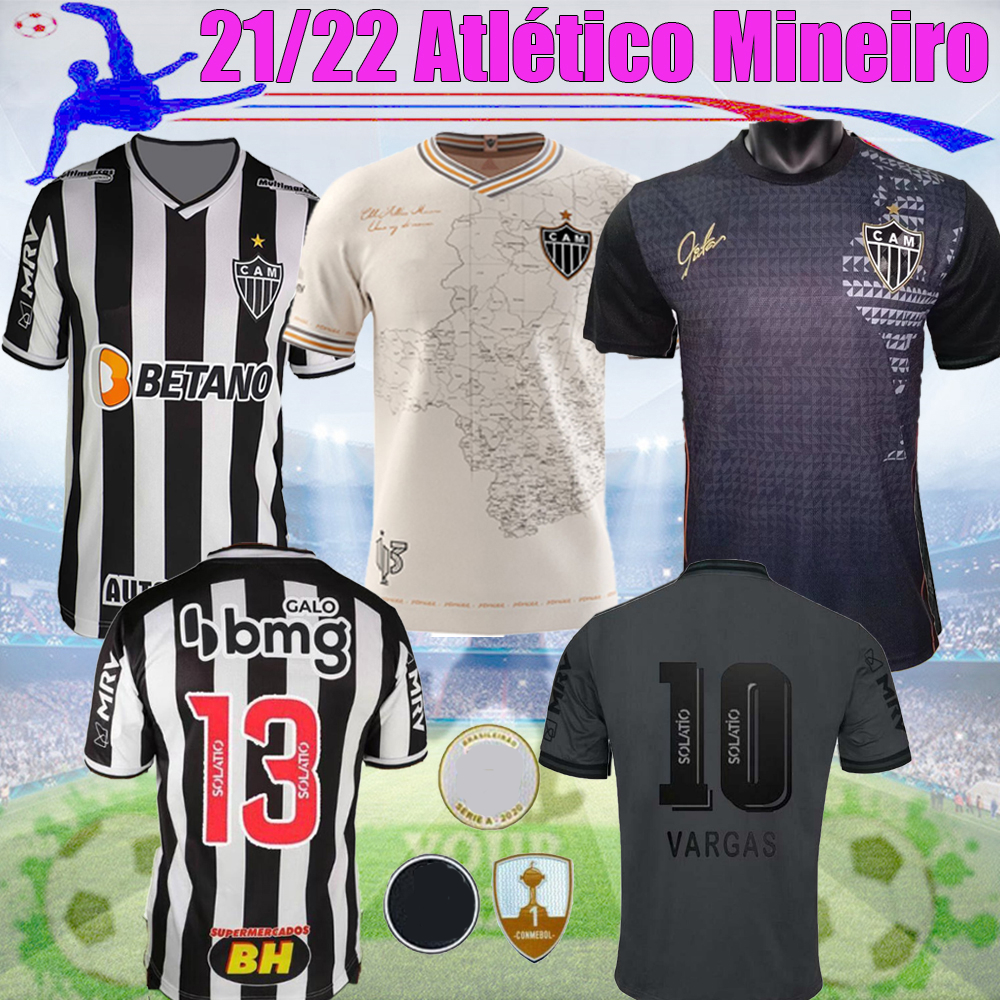 

2021 2022 top quality 113 Atletico de Mineiro soccer jersey 21/22 SASHA VARGAS M.ZARACHO football jerseys ELIAS GUGA KENO D.TARDELLI MARQUINHOS Match uniform, 21/22 commemorative edition 113