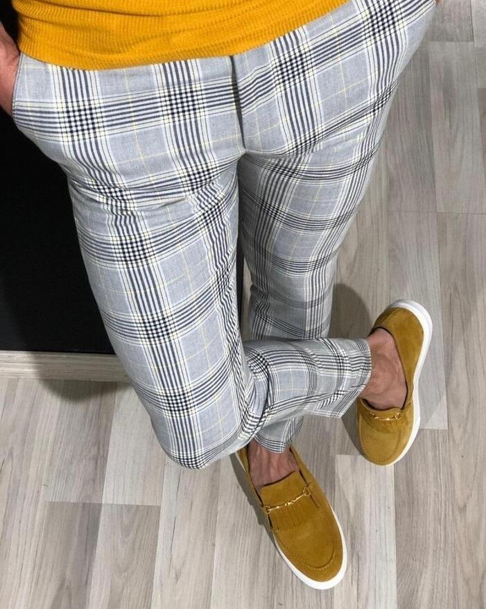 

Spring and Autumn Men Casual Skinny pants Business Formal Party Tuxedo Slacks Trousers