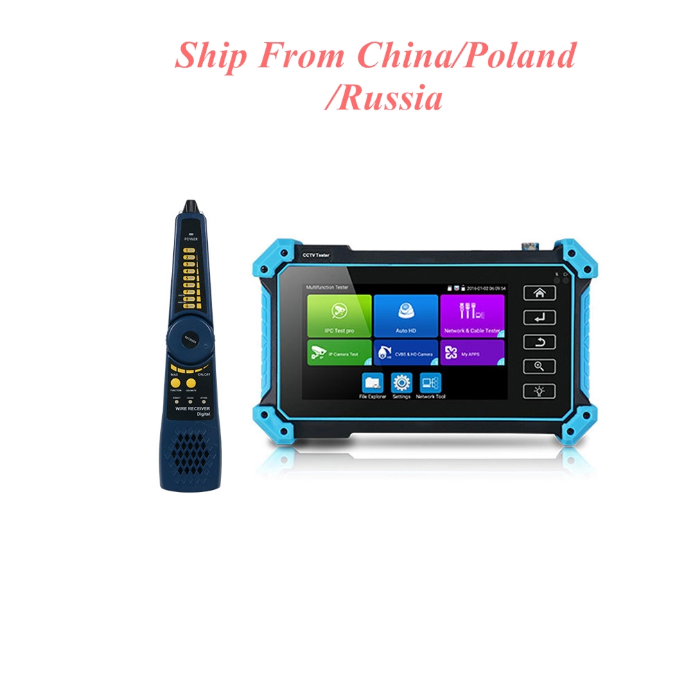 

5 inch hd cctv tester monitor cvbs ahd cvi tvi sdi 8mp camera testing vga input utp cable ptz wifi poe