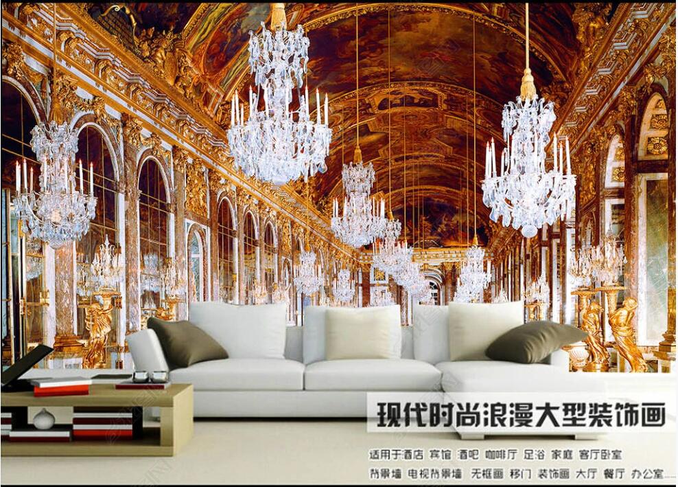 

custom photo mural 3d wallpaper on the wall Luxurious European-style palace corridor home decor living room 3D wall murals wallpapers for walls in rolls, Non-woven wallpaper