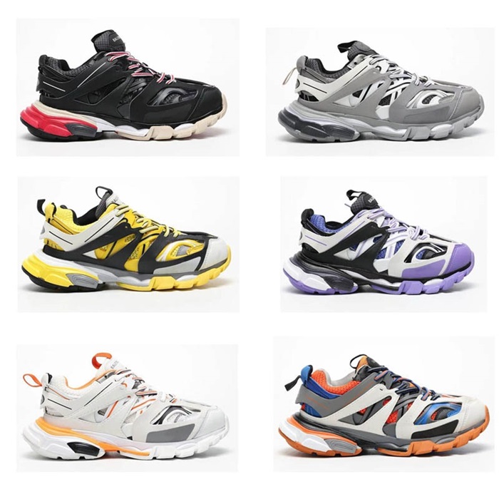 

Designer Women Man Casual Shoes New Paris Fashion Triple-S 3.0 Sneakers Thick Soled Height Increasing Vintage Old Dad Trainers Top Quality Size 35-46, Color3