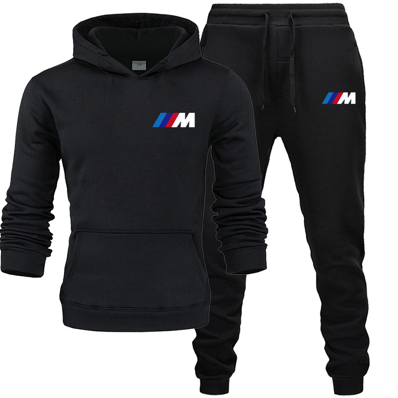 

2021new Fall Winter Men's Suit Hoodie + Pants Bmw Motorsport Casual Sweatshirt Sportswear 2021 Brand