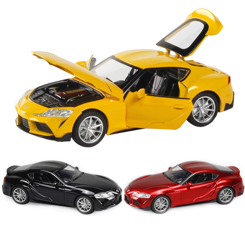

132 Toyota GR Supra Sports Car Alloy Car Model Collectibles Cars Toy Birthday Present Boy Diecasts & Toy Sound