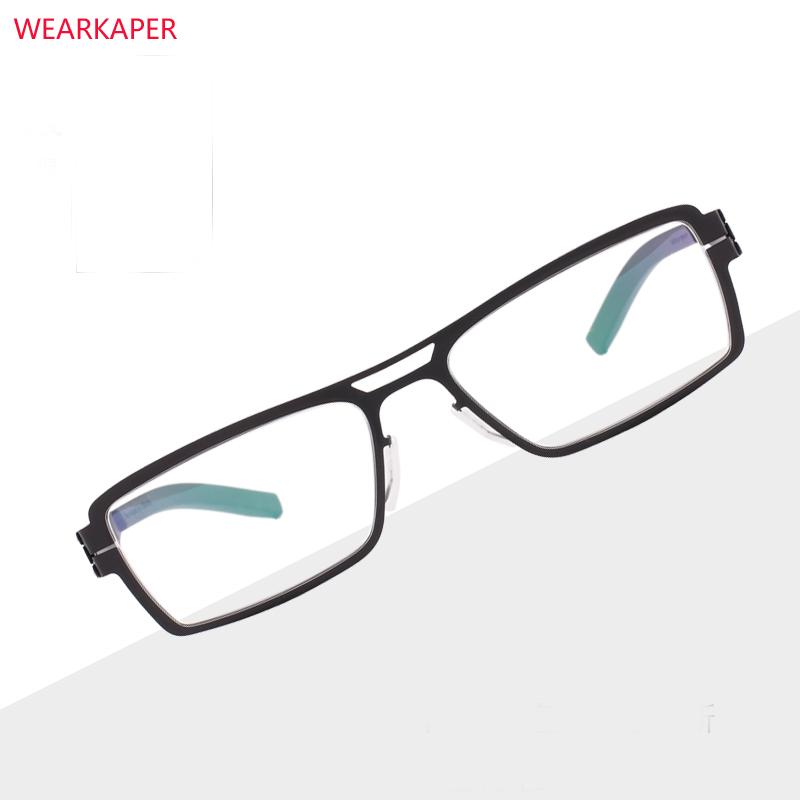 

Germany Unique No Screw Design Eyeglasses Frames Ultra Light Thin Men/women Myopia Spectacle Frame Fashion Sunglasses