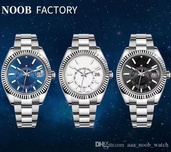 

N 42MM Sky Orologio di Lusso red dot month display 9001 automatic movement watches fine steel waterproof, Mens watch, Slivery;brown