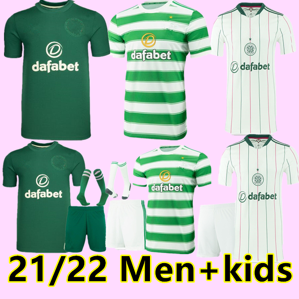 

21 22 Celtic soccer jerseys home 3rd away EDOUARD JOHNSTON GRIFFITHS McGREGOR Maillots de fooT FORREST 2021 2022 men+kids football Shirts uniforms, 21/22 3rd adult