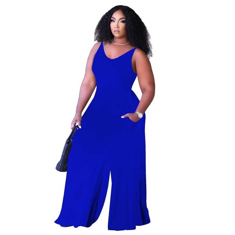 

Solid Color High Waist Skinny Wide Leg Pants Trousers Jumpsuits For Womens Outfits Vintage Casual Sexy Rompers Summer 210525, Red