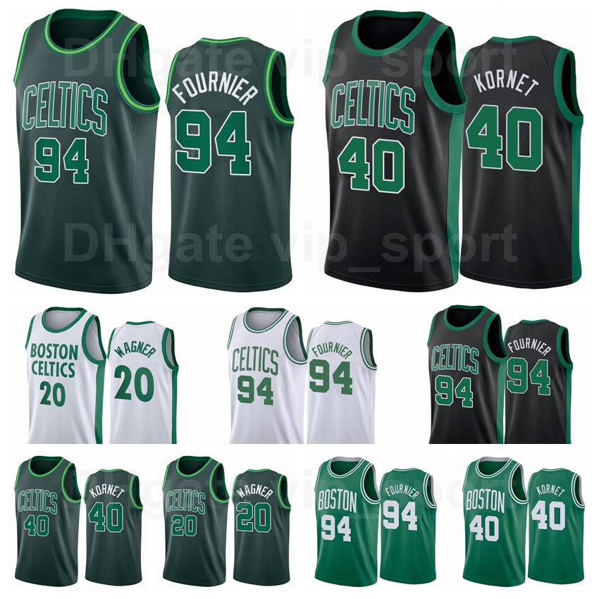 

Basketball Screen Printed 40 Luke Kornet Jersey 20 Moe Wagner 94 Evan Fournier City Earned Edition Custom Name Number Size S to XXXL, Black;red