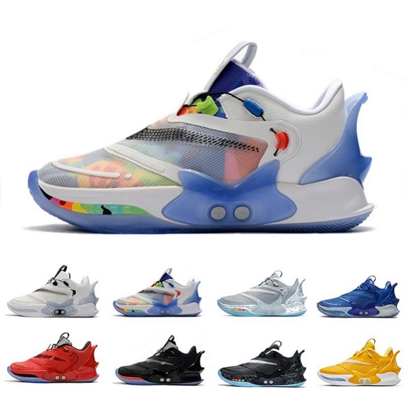 

fashion Tie-Dye Adapt BB 2.0 Mens basketball shoes Winner Circle Royal Black Mag White Cement Chicago men trainers sports sneakers 40-46, Color#4