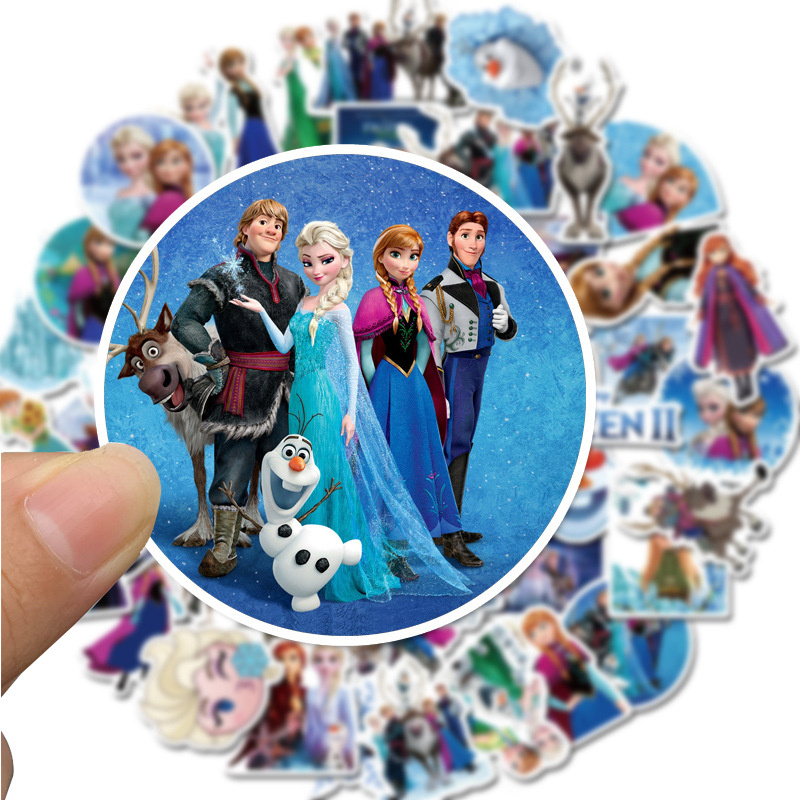 

Princess Stickers Cartoon Movies Sticker Ice and Snow DIY Decals Graffiti For Car Motorcycle Skateboard Games Luggage Helmet Racing Guitar L