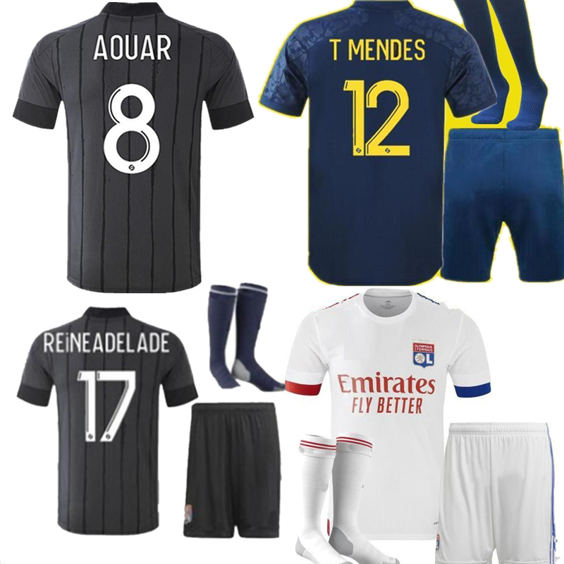 

20/21 Maillot de foot Olympique Lyonnais soccer jersey 2021 OL Lyon maillot de foot TRAORE MEMPHIS football Shirt, Black