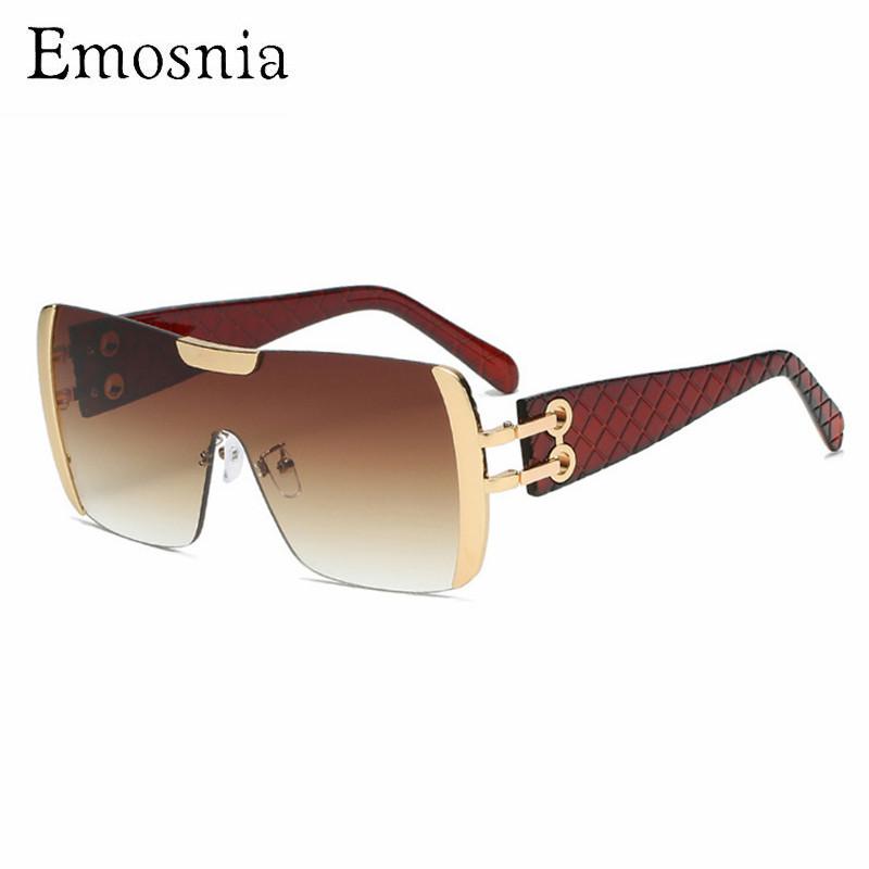 

Outdoor Eyewear 2021 Fashion Sunglasses Men Oversized Square Leopard Women Gradient Brand Sun Glasses Alloy PC Frame Luxury One Piece UV400