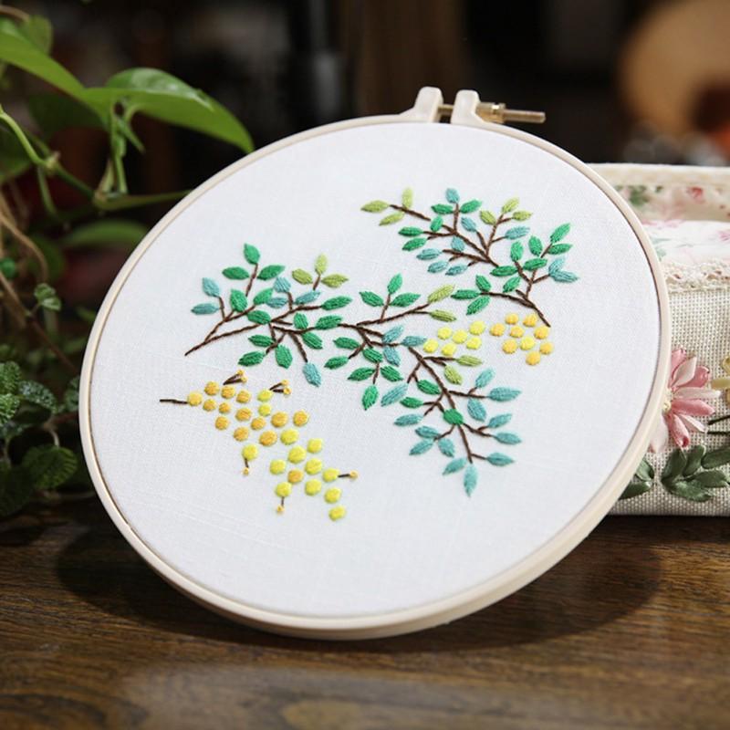 

Other Arts And Crafts Creative Cross Embroidery Kits Hand-Embroidered Material Package Fabric Flower Chinese Decorative DIY Lu Wind Pendant