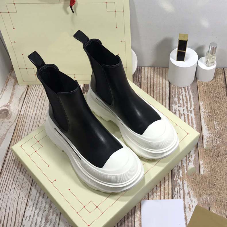 

High quality fashion black Designer Boots buckle ankle martin booties women genuine leather motorcyle winter shoes 02, #4