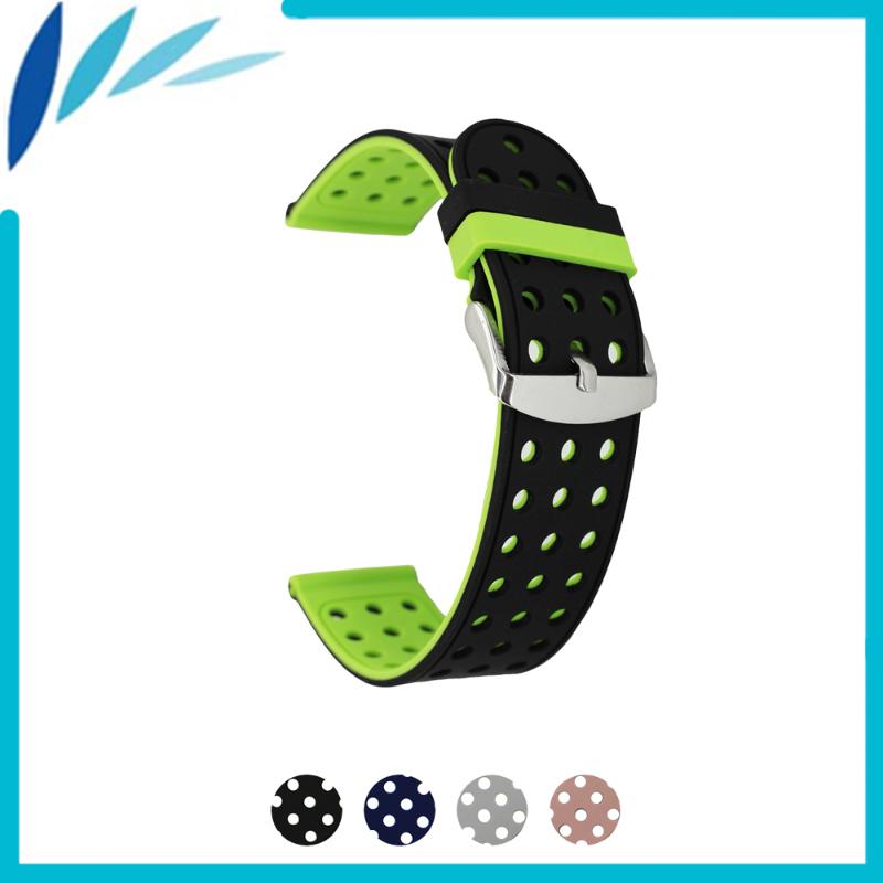 

Watch Bands Silicone Rubber Band 18mm For Withings Activite / Steel Strap Wrist Loop Belt Bracelet Black Blue Red Grey Pink