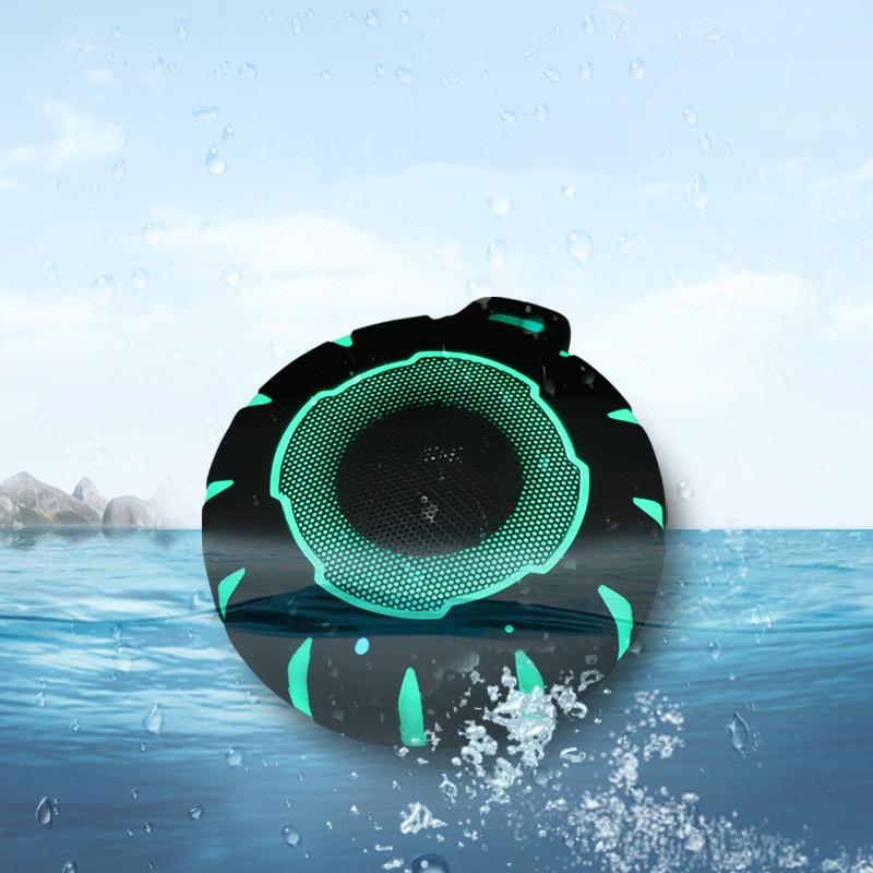 

Mini Speakers Wireless Bluetooth Speaker LED Light Up Small Portable 3D Subwoofer Waterproof Est